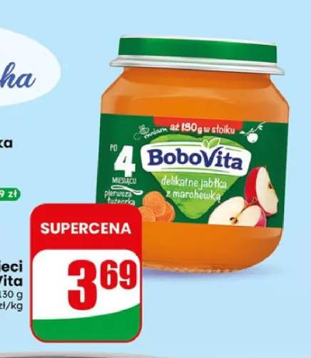 Deser dla dzieci BoboVita delikatne jabłko z marchewką