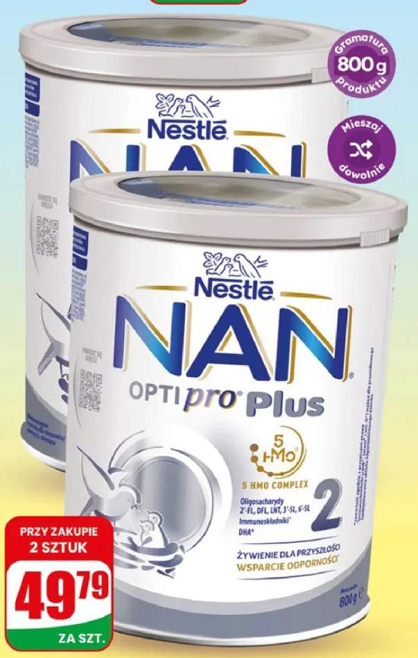 Mleko modyfikowane Nestlé NAN Optipro Plus 3 +2 warianty