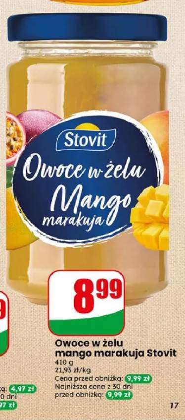 Owoce w żelu mango marakuja Stovit