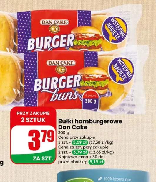 Bułki hamburgerowe Dan Cake Burger +1 wariant
