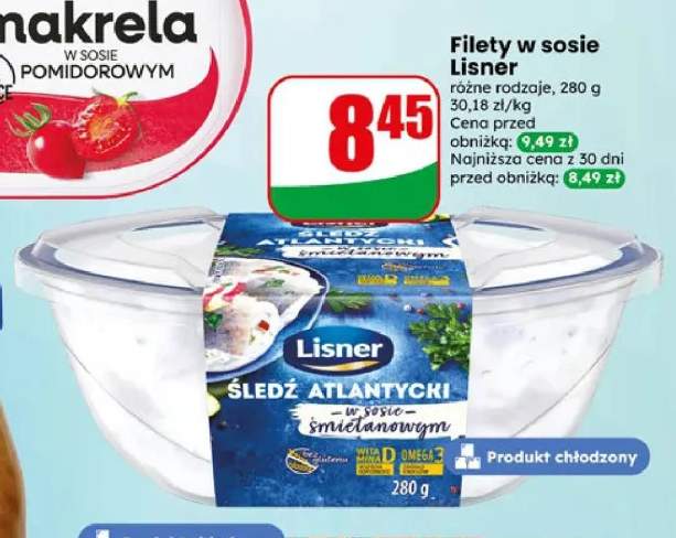 Filety śledziowe w sosie Lisner