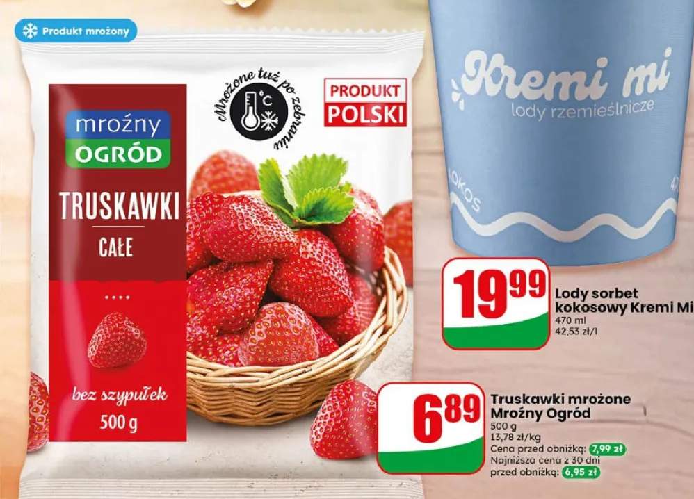 Truskawki mrożone Mroźny Ogród