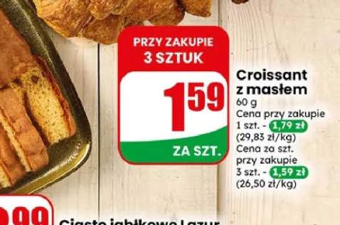 Croissant z masłem