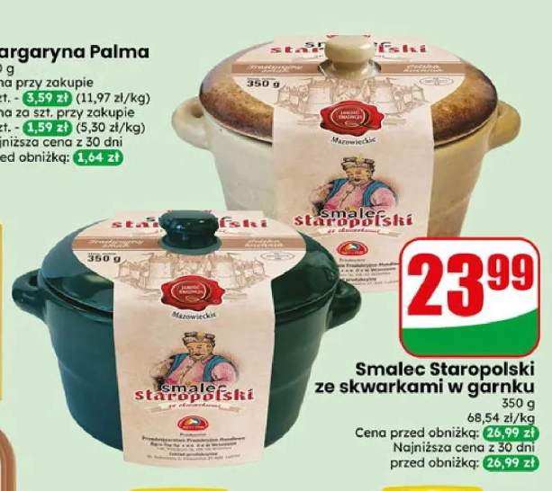 Smalec Staropolski ze skwarkami w garnku