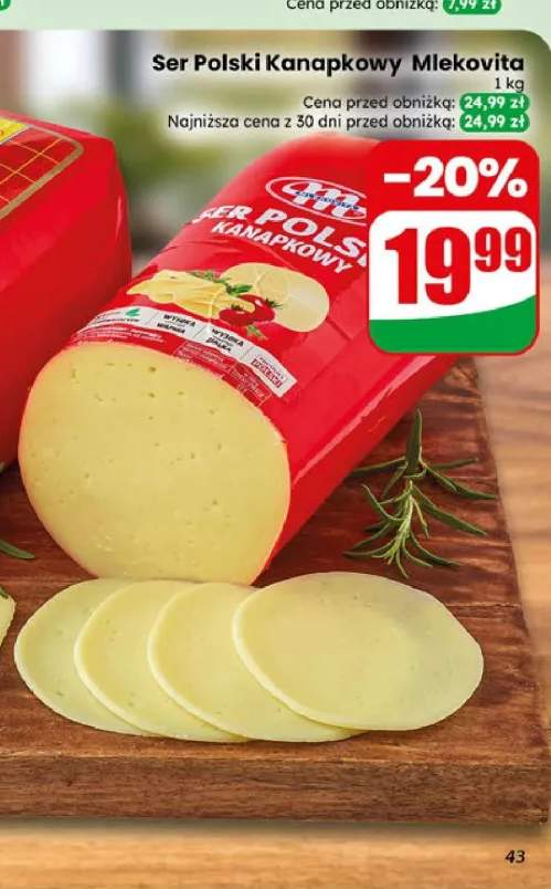 Ser Polski Kanapkowy Mlekovita