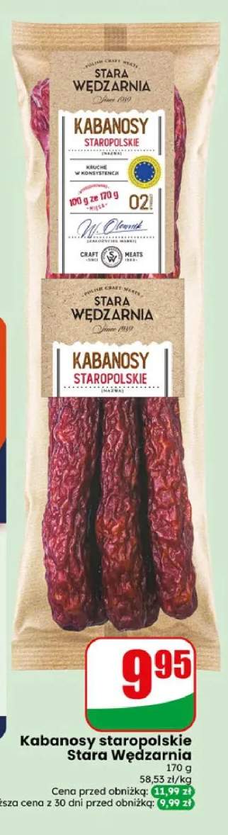 Kabanosy staropolskie Stara Wędzarnia
