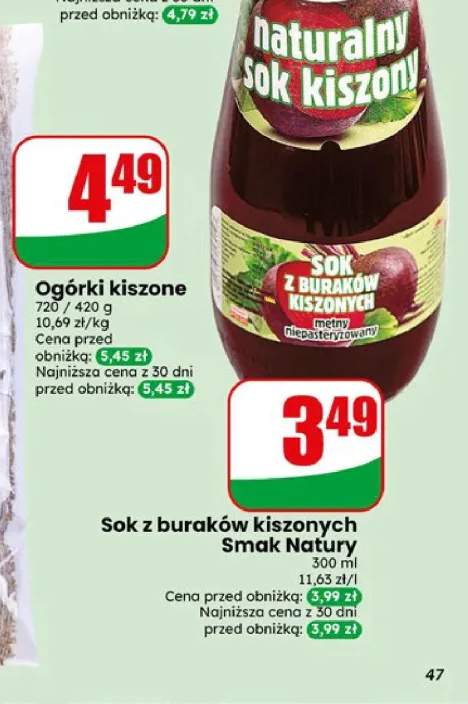 Sok z buraków kiszonych Smak Natury