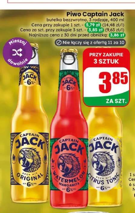 Piwo Captain Jack Original +2 warianty