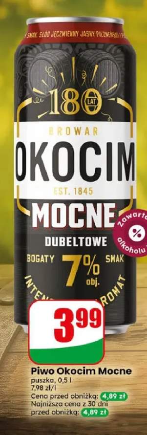 Piwo Okocim Mocne Dubeltowe