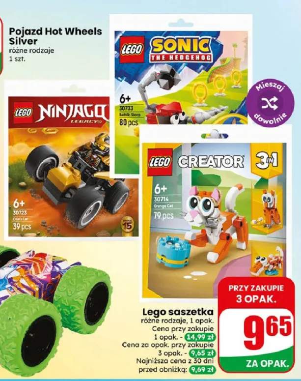 Klocki Lego Ninjago saszetka +1 wariant