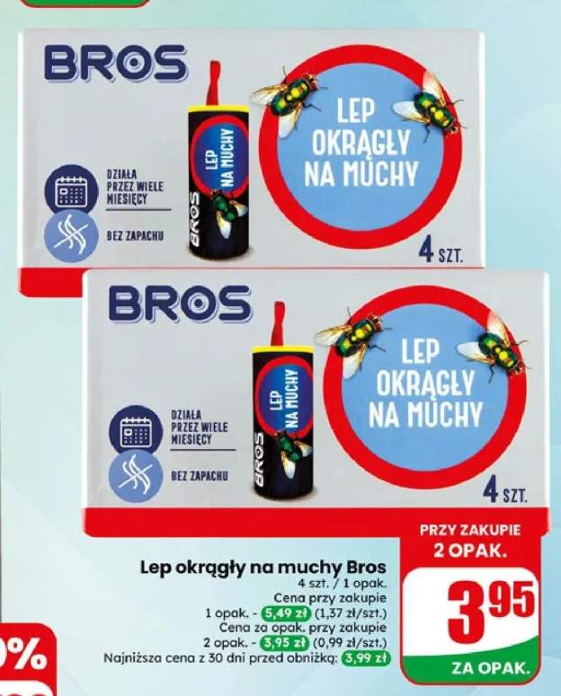 Lep okrągły na muchy Bros