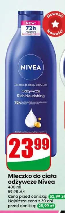Mleczko do ciała odżywcze Nivea Rich Nourishing