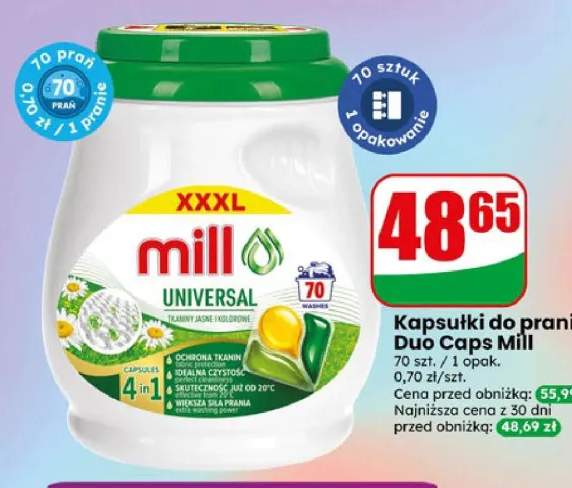 Kapsułki do prania Duo Caps Mill