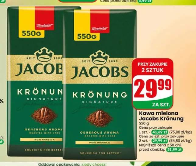 Kawa mielona Jacobs Krönung