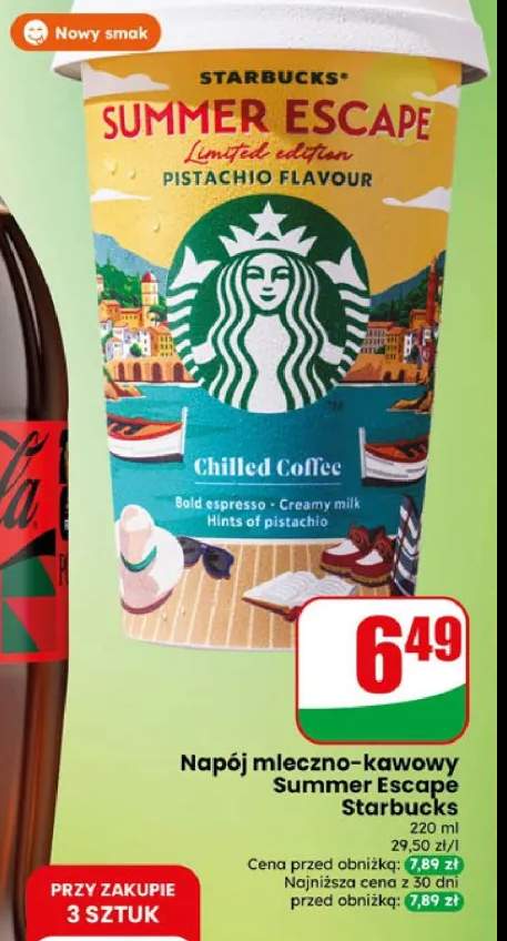 Napój mleczno-kawowy Starbucks Summer Escape Pistachio Flavour