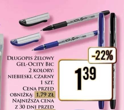 Długopis żelowy BIC Gel-ocity niebieski