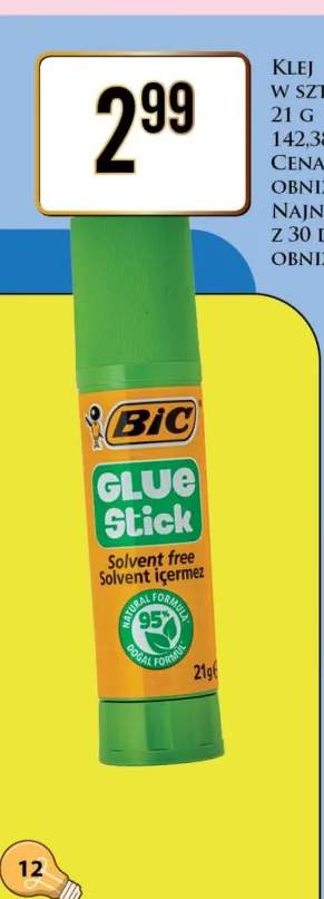 Klej w sztyfcie BIC