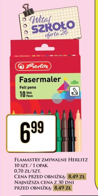 Flamastry zmywalne Herlitz