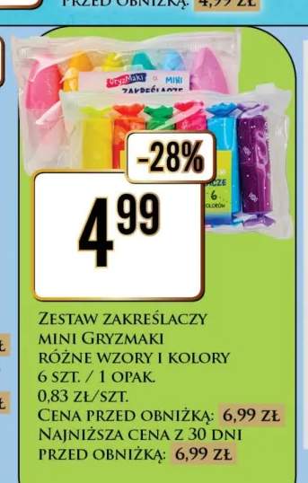 Zestaw zakreślaczy mini GryzMaki