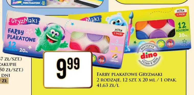 Farby plakatowe Gryzmaki