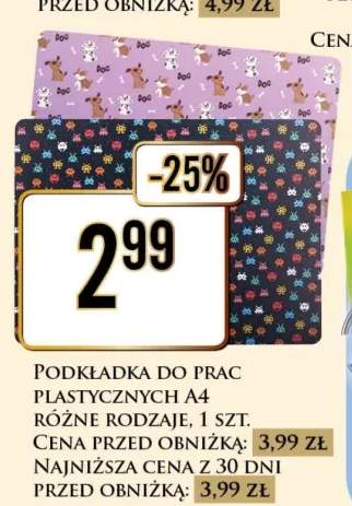 Podkładka do prac plastycznych A4