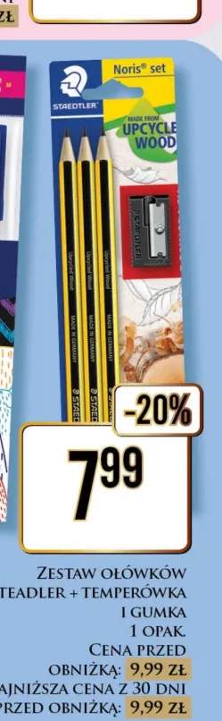 Zestaw ołówków Staedtler + temperówka i gumka