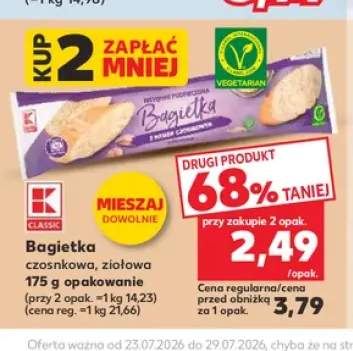 bagietka z masłem czosnkowym