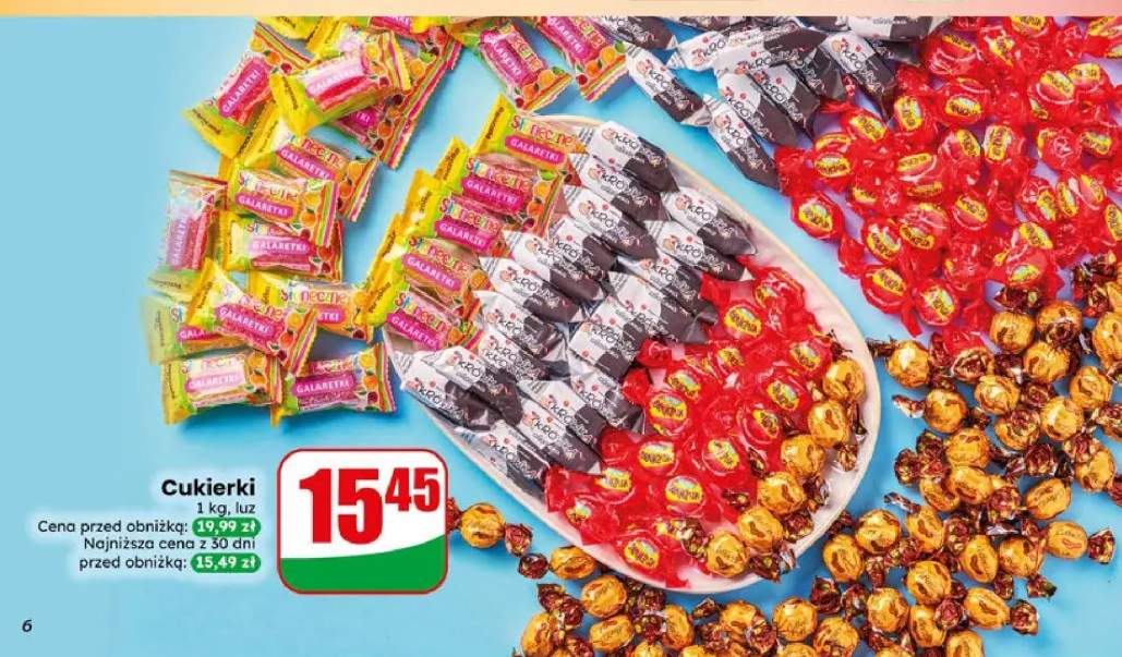 Cukierki galaretki i krówki luz