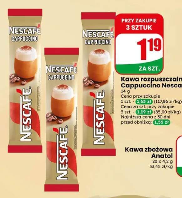 Kawa rozpuszczalna Cappuccino Nescafé