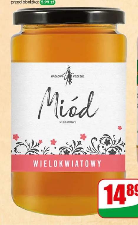Miód wielokwiatowy nektarowy Królowa Pszczół
