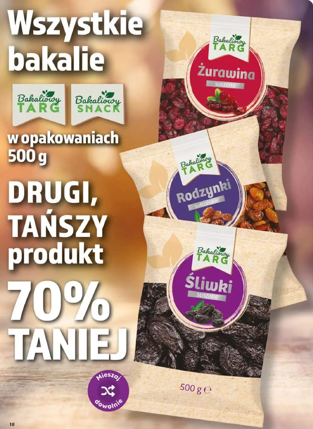 Bakalie Bakaliowy Targ Bakaliowy Snack +3 warianty