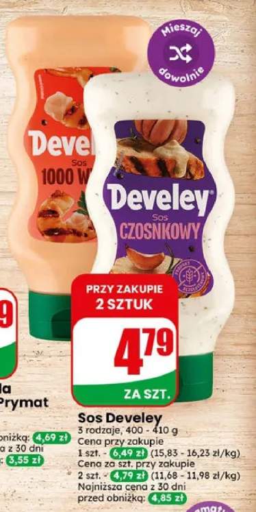 Sos czosnkowy Develey