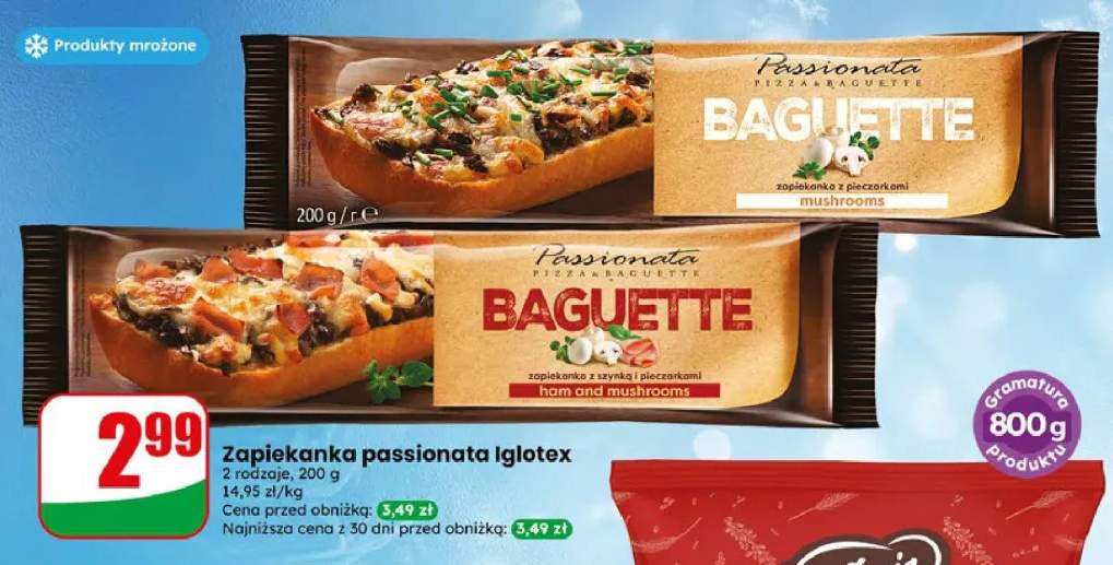 Zapiekanka z szynką i pieczarkami Passionata Iglotex