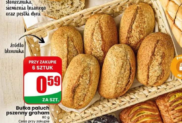 Bułka paluch pszenny graham