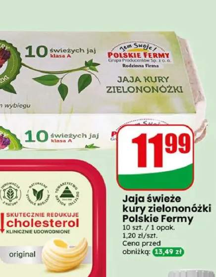Jaja świeże kury zielononóżki Polskie Fermy 10-pak