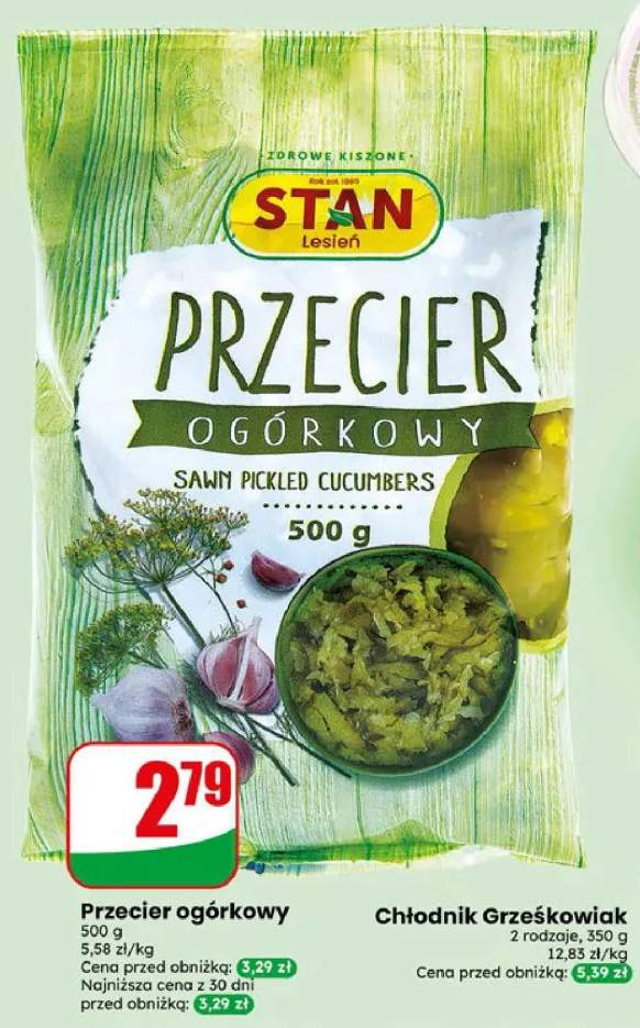 Przecier ogórkowy Stan Lesień