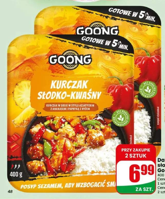 Danie kurczak słodko-kwaśny Goong