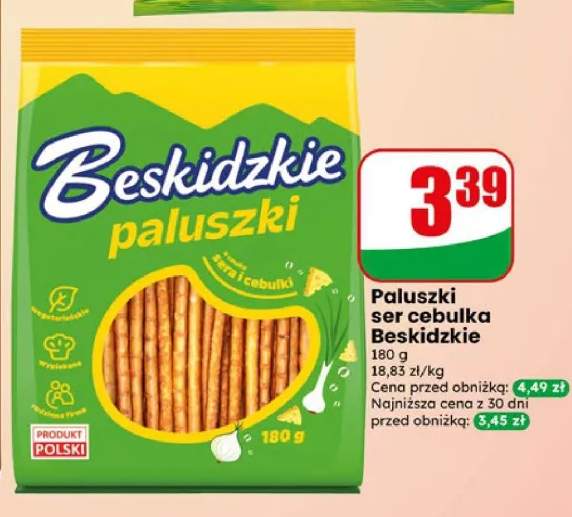 Paluszki ser cebulka Beskidzkie