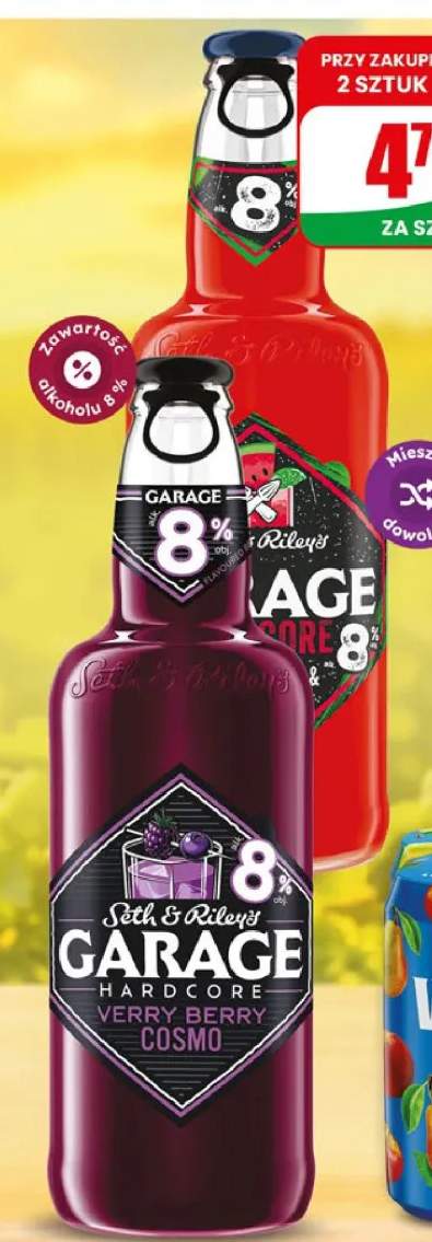 Napój piwny Garage Hardcore Verry Berry Cosmo +1 wariant