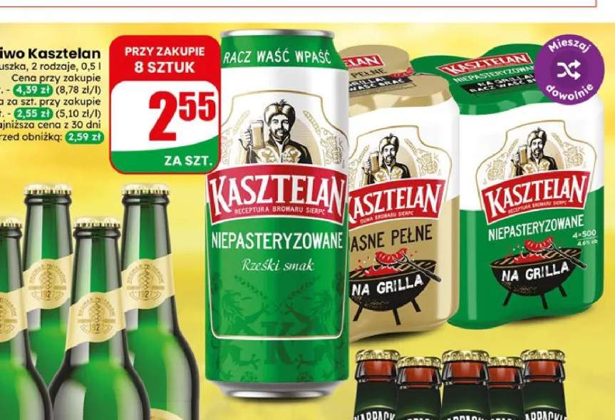 Piwo Kasztelan Jasne Pełne