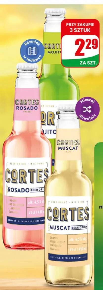 Piwo Cortes Rosado +2 warianty