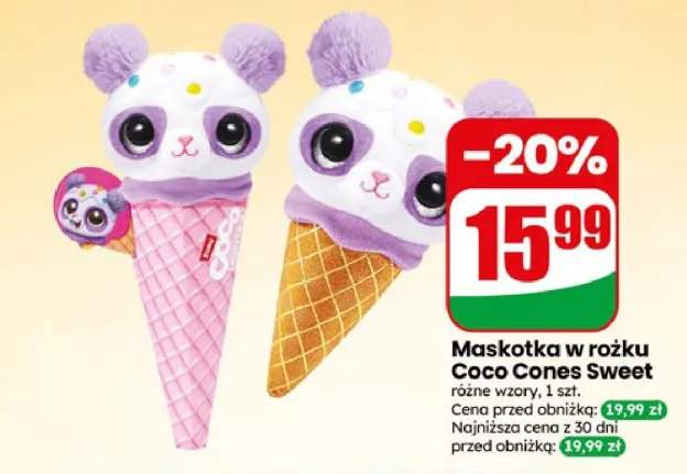 Maskotka w rożku Coco Cones Sweet