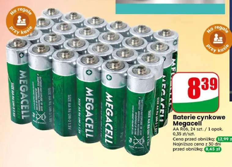 Baterie cynkowe Megacell AA R06