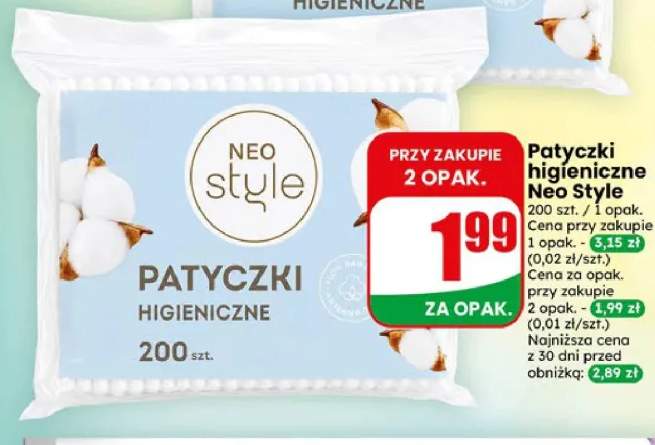 Patyczki higieniczne Neo Style