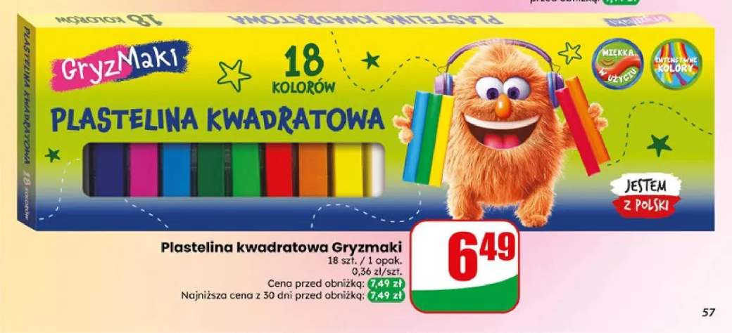 Plastelina kwadratowa Gryzmaki