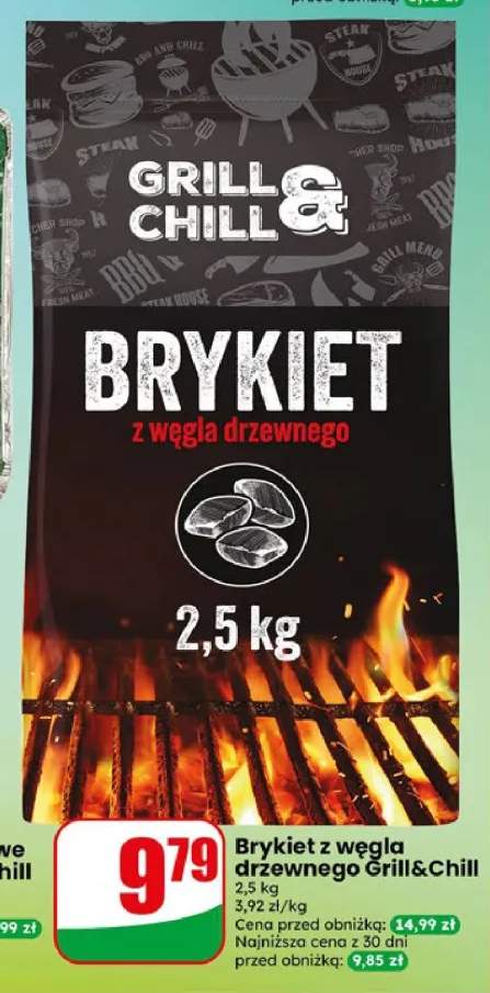 Brykiet z węgla drzewnego Grill&Chill