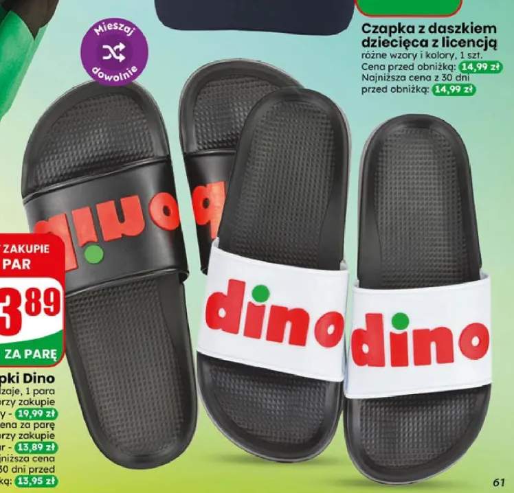 Klapki Dino
