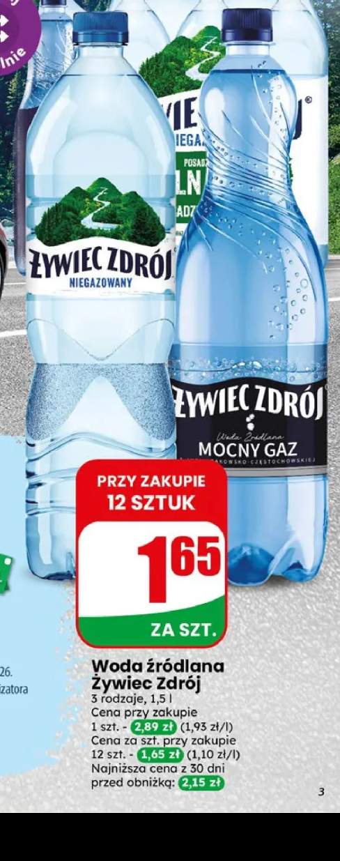 Woda źródlana niegazowana Żywiec Zdrój +2 warianty