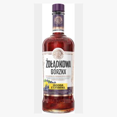 Likier Żołądkowa gorzka jagoda z cytryną 0,5l 25%