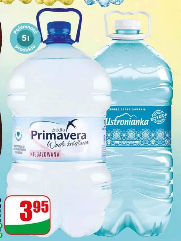 Woda źródlana niegazowana Ustronianka +1 wariant
